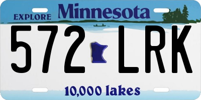 MN license plate 572LRK