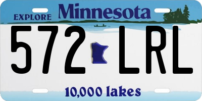 MN license plate 572LRL