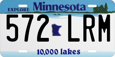 MN license plate 572LRM