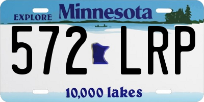 MN license plate 572LRP