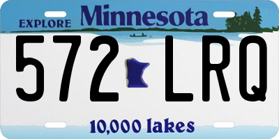 MN license plate 572LRQ