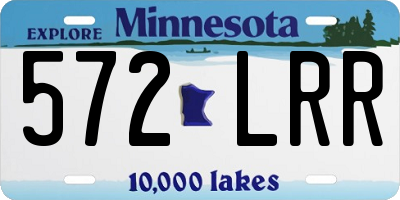 MN license plate 572LRR