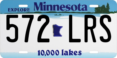MN license plate 572LRS
