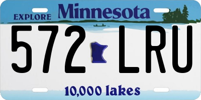 MN license plate 572LRU