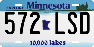 MN license plate 572LSD