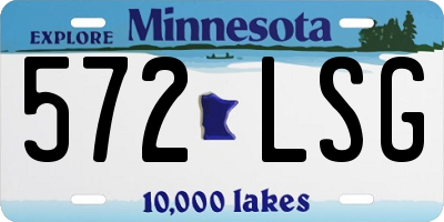 MN license plate 572LSG