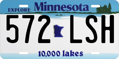MN license plate 572LSH