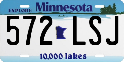 MN license plate 572LSJ