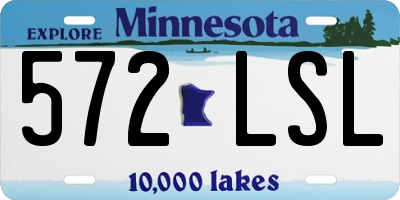 MN license plate 572LSL
