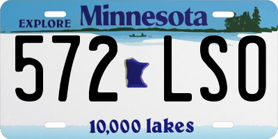 MN license plate 572LSO