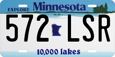 MN license plate 572LSR