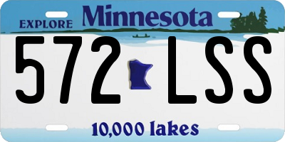 MN license plate 572LSS
