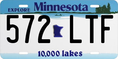 MN license plate 572LTF