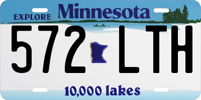 MN license plate 572LTH