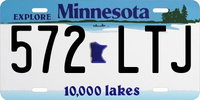 MN license plate 572LTJ