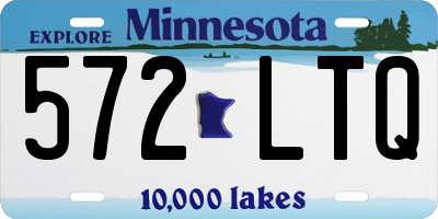 MN license plate 572LTQ