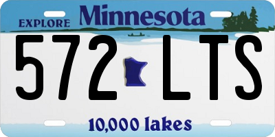 MN license plate 572LTS