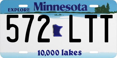 MN license plate 572LTT