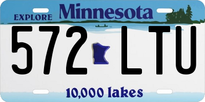 MN license plate 572LTU