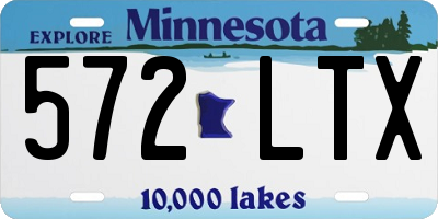 MN license plate 572LTX