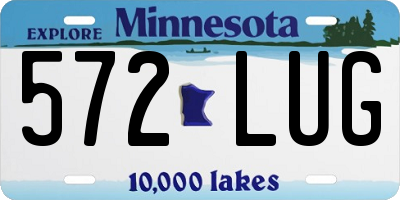 MN license plate 572LUG