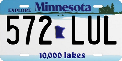 MN license plate 572LUL