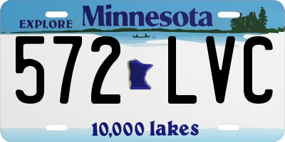 MN license plate 572LVC