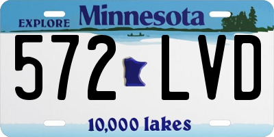 MN license plate 572LVD