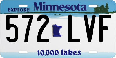 MN license plate 572LVF