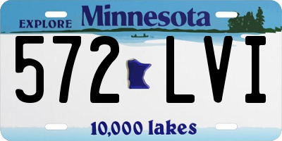 MN license plate 572LVI
