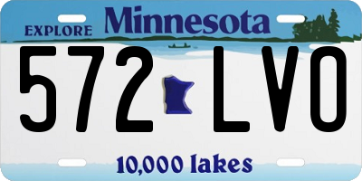 MN license plate 572LVO