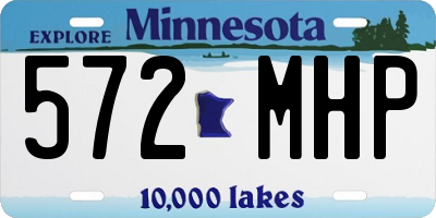 MN license plate 572MHP