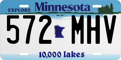 MN license plate 572MHV