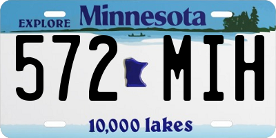 MN license plate 572MIH