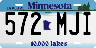 MN license plate 572MJI