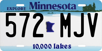 MN license plate 572MJV