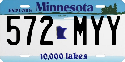 MN license plate 572MYY