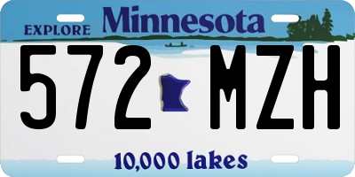 MN license plate 572MZH