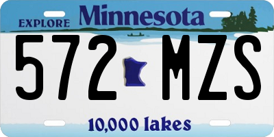 MN license plate 572MZS