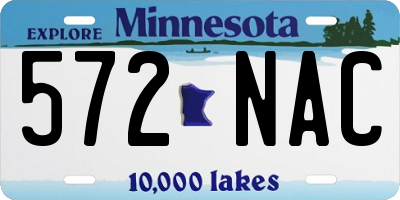 MN license plate 572NAC