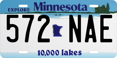 MN license plate 572NAE