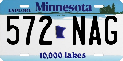 MN license plate 572NAG