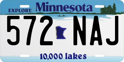 MN license plate 572NAJ