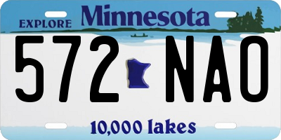 MN license plate 572NAO