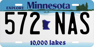 MN license plate 572NAS