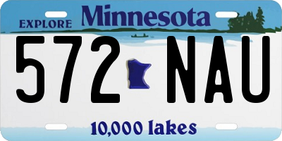 MN license plate 572NAU