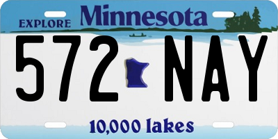 MN license plate 572NAY