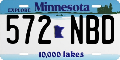 MN license plate 572NBD
