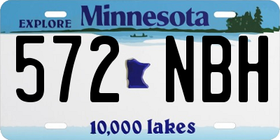MN license plate 572NBH