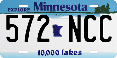 MN license plate 572NCC